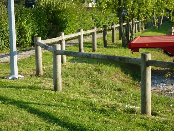 Clôture ronde 1 lisse 1m10 hors sol — SNMB Menuiserie Bertin
