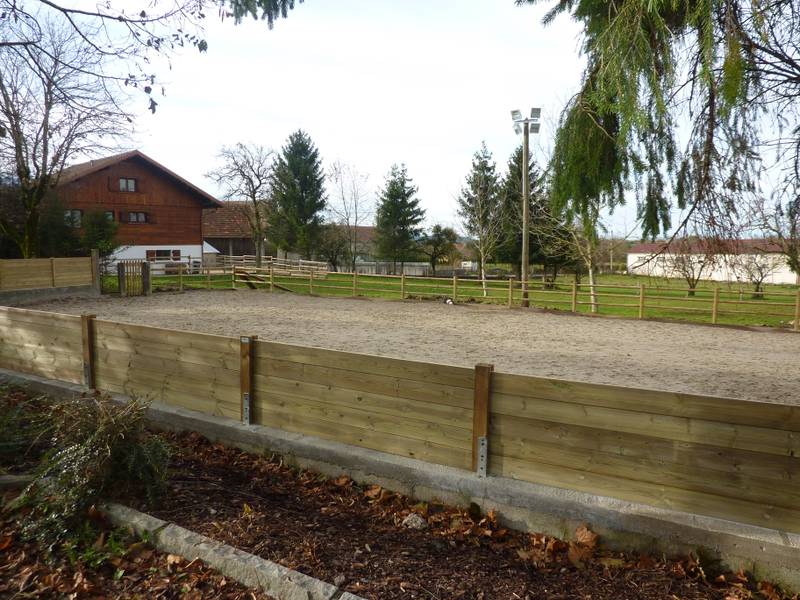 Pare vue sur muret 27mm — SNMB Menuiserie Bertin
