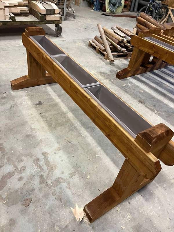 Barrière amovible en bois, fabrication française SNMB — bois autoclave classe 4