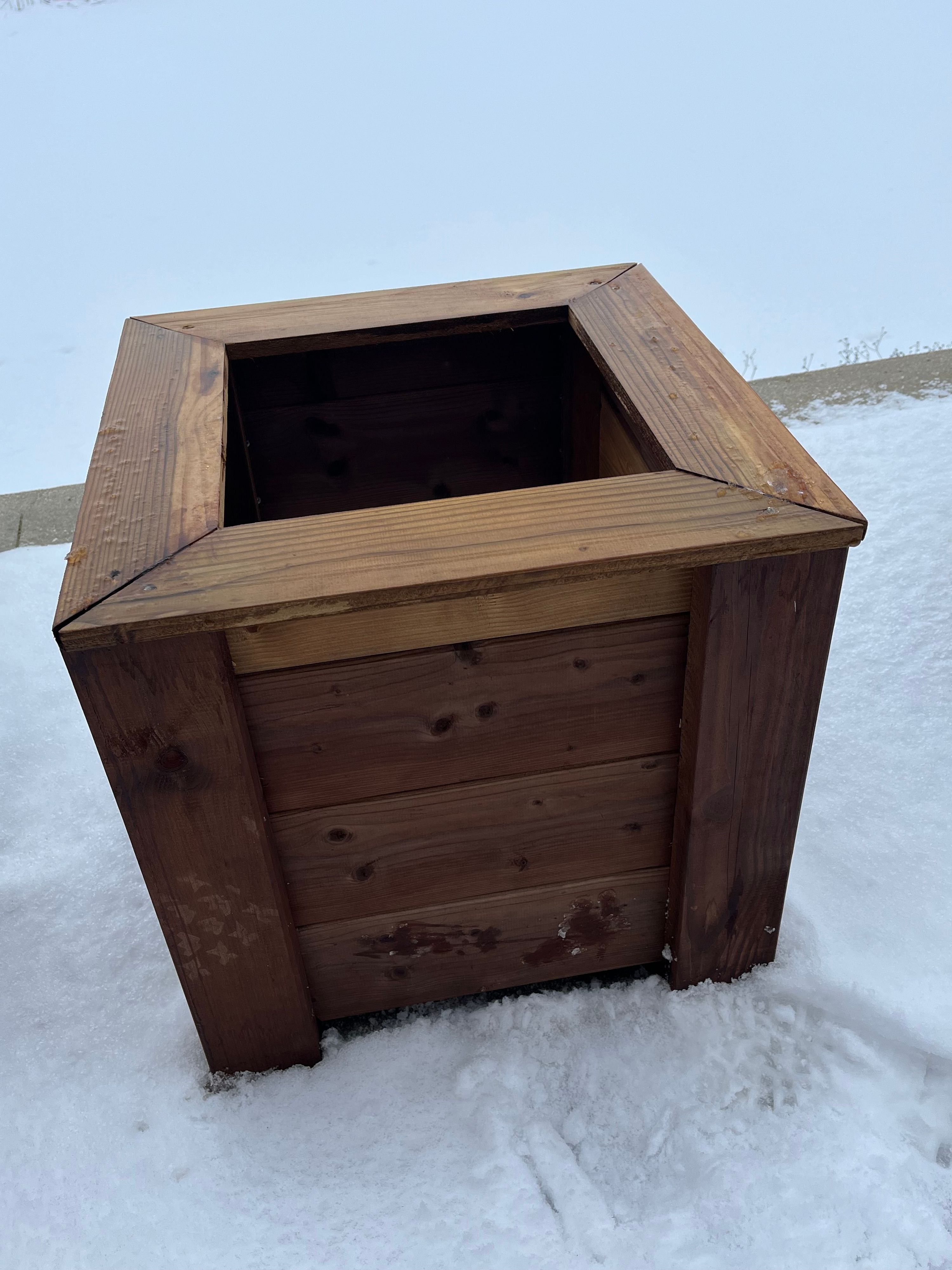 Jardinière citadine en bois, fabrication française SNMB — bois autoclave classe 4
