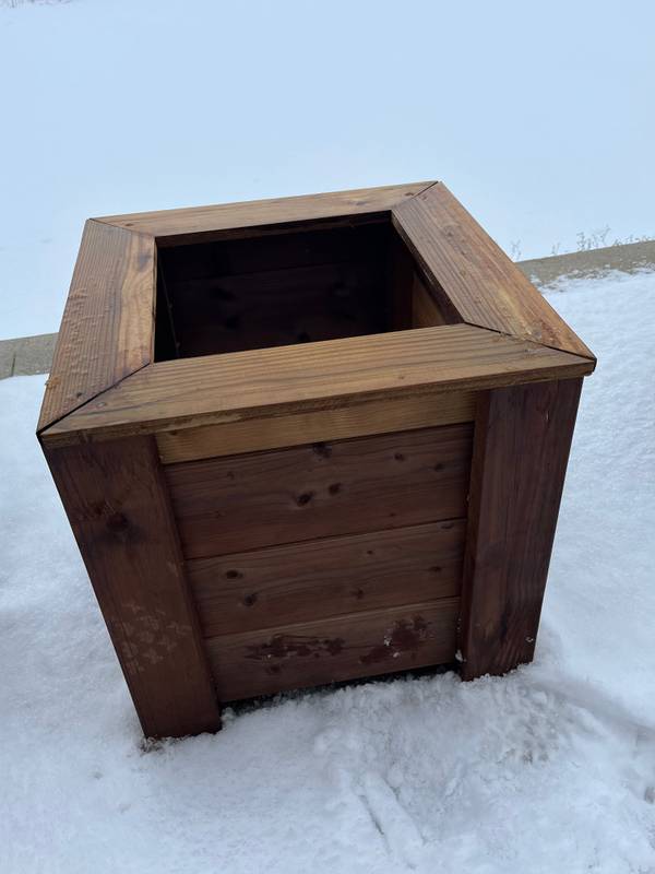 Jardinière citadine en bois, fabrication française SNMB — bois autoclave classe 4