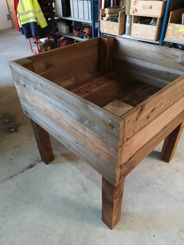 Bac de plantation en bois, fabrication française SNMB — bois autoclave classe 4