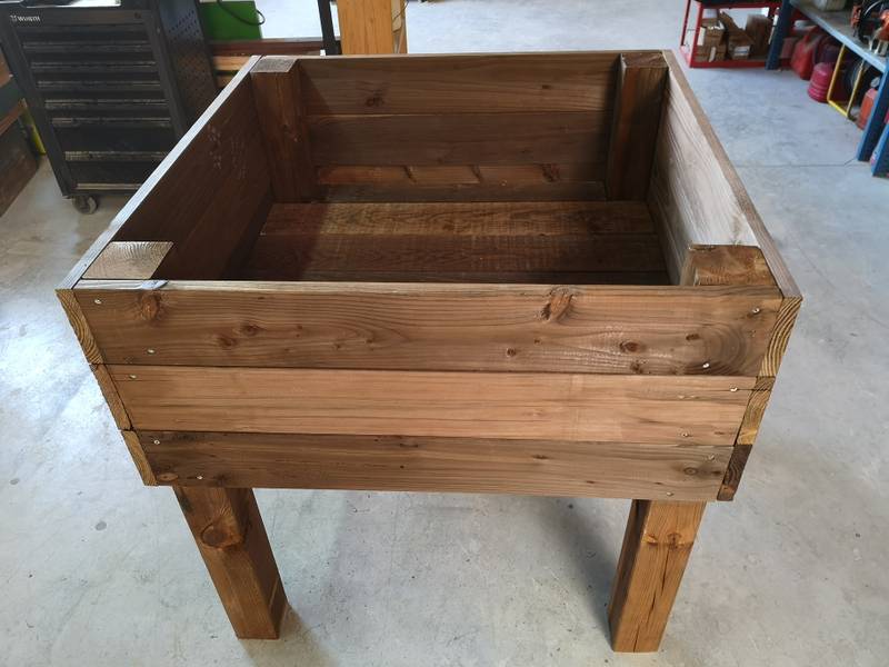 Bac de plantation en bois, fabrication française SNMB — bois autoclave classe 4
