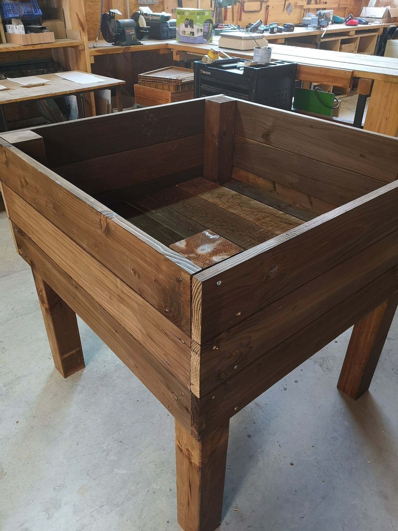 Bac de plantation en bois, fabrication française SNMB — bois autoclave classe 4
