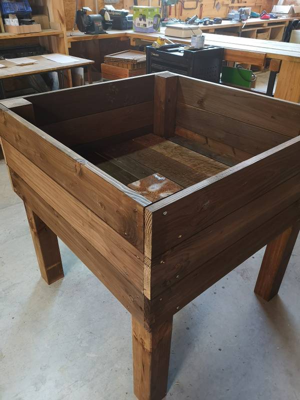 Bac de plantation en bois, fabrication française SNMB — bois autoclave classe 4