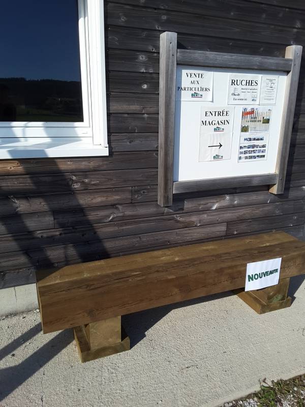 Banc bois lourd — SNMB Menuiserie Bertin