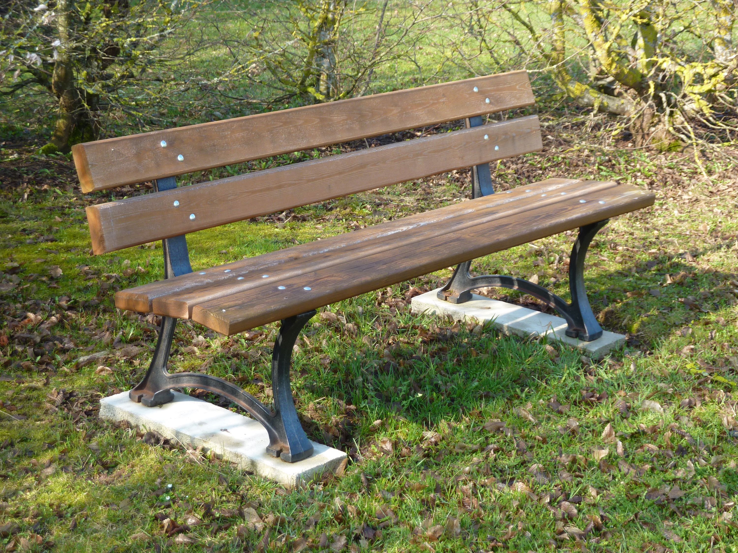 Banc bois paris — SNMB Menuiserie Bertin