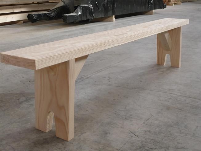 Banc d apoint en sapin non traite — SNMB Menuiserie Bertin