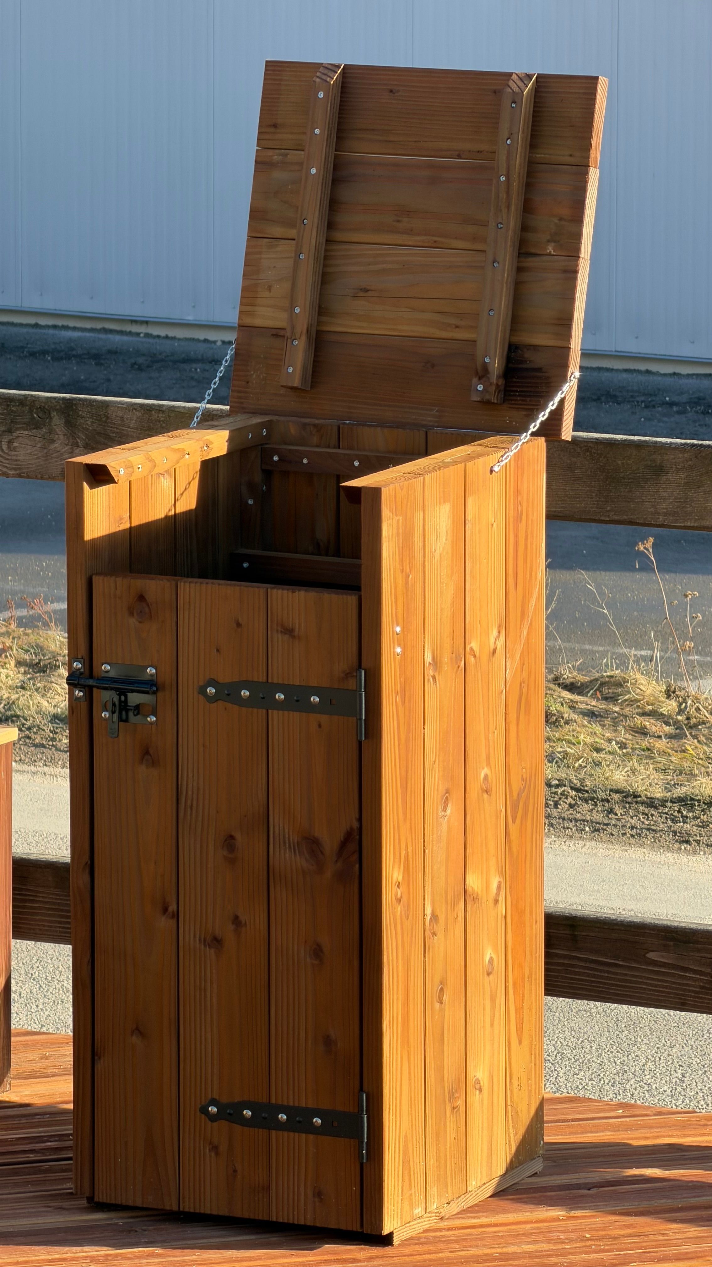 Poubelle 80l porte ferrures — SNMB Menuiserie Bertin