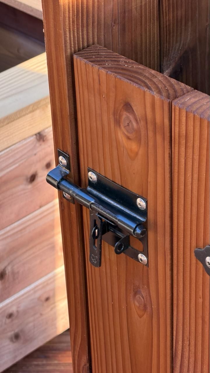 Poubelle 80l verrou securite — SNMB Menuiserie Bertin