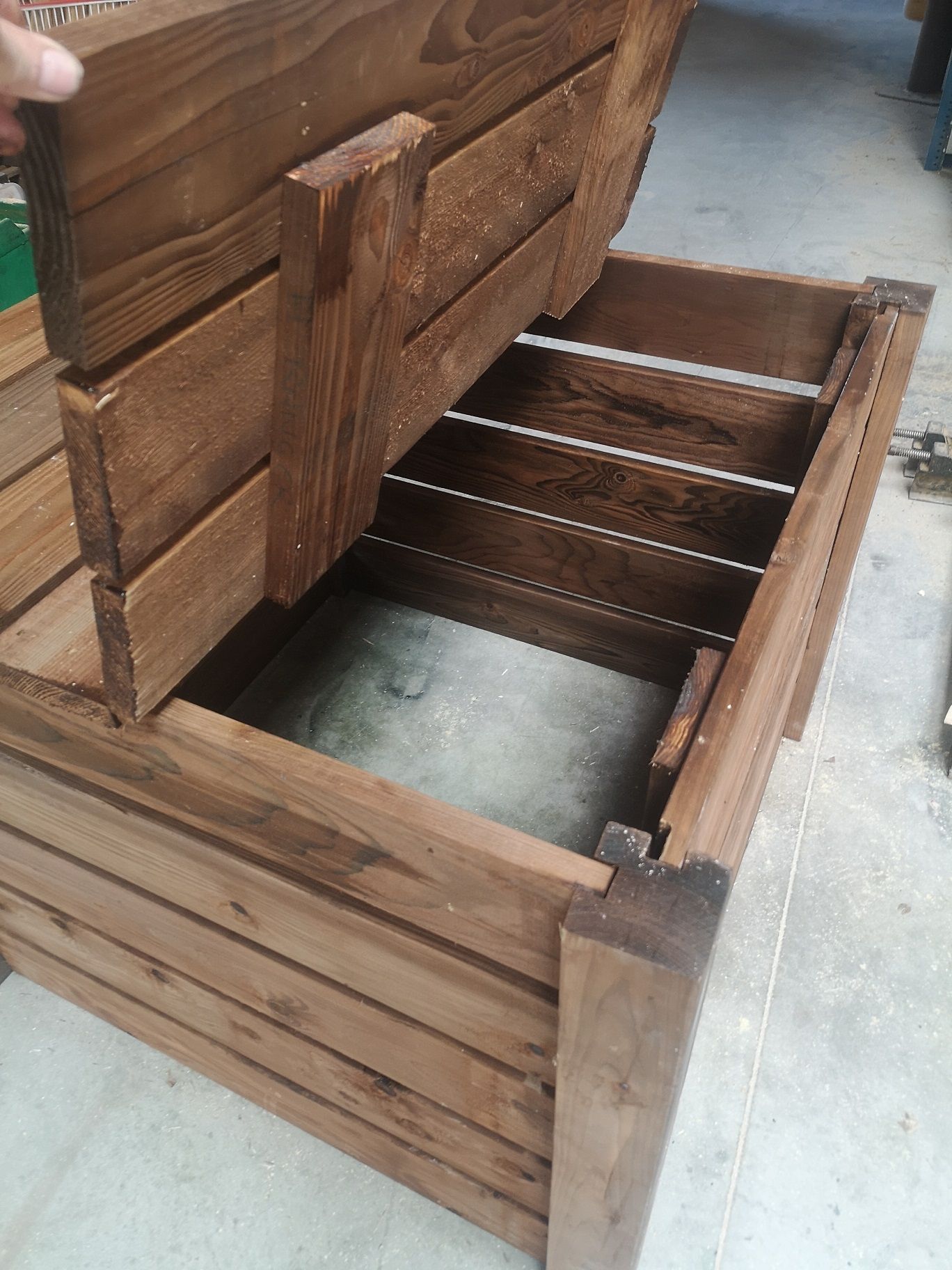 Composteur bois 1000 L, fabrication française SNMB — bois autoclave classe 4