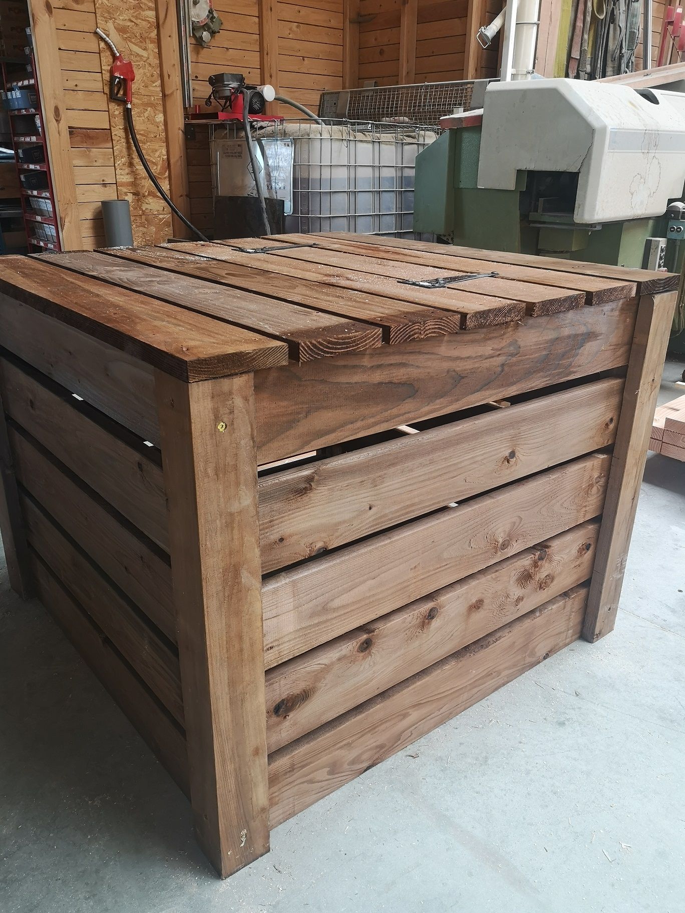 Composteur bois 500 L, fabrication française SNMB — bois autoclave classe 4