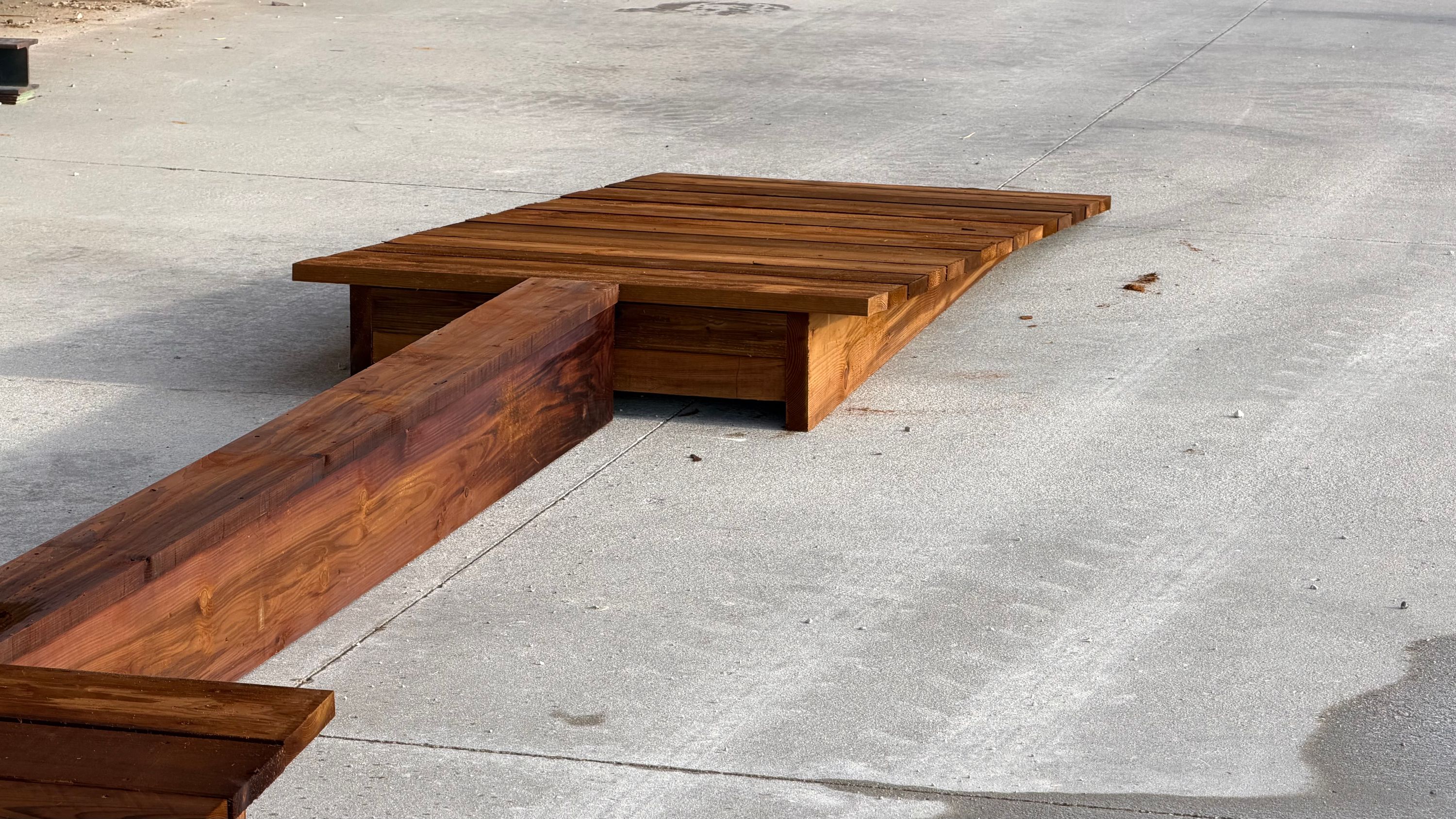 Module VTT en bois pour pumptrack et parcours, fabrication française SNMB — bois autoclave classe 4