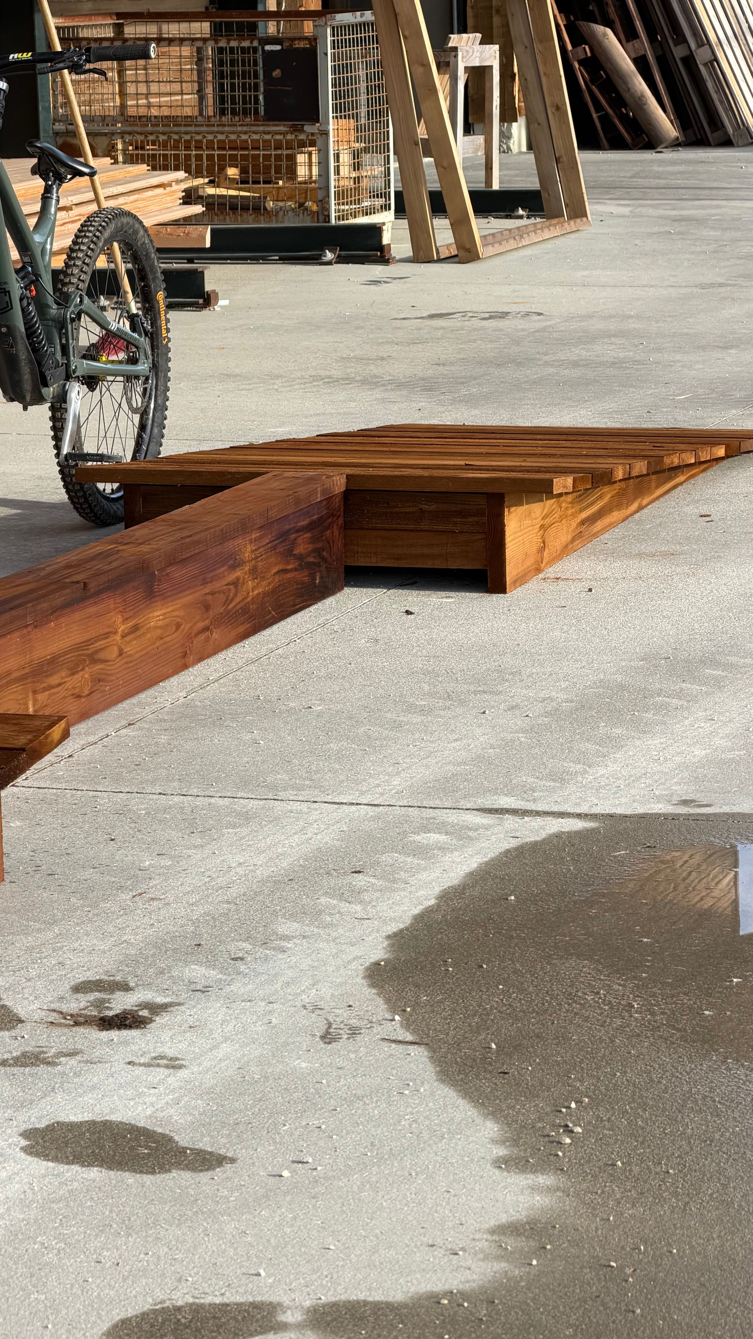 Module VTT en bois pour pumptrack et parcours, fabrication française SNMB — bois autoclave classe 4