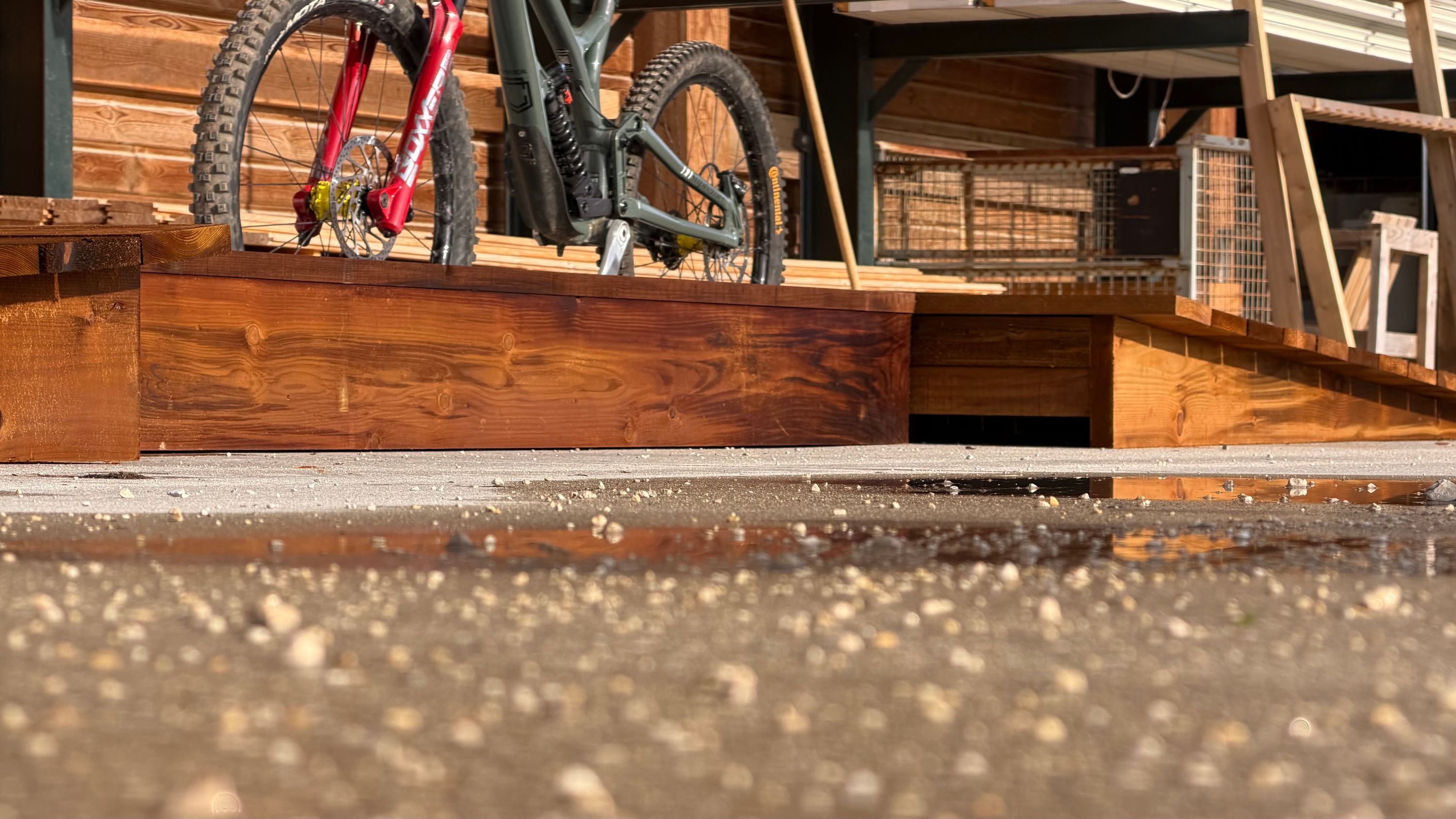 Module VTT en bois pour pumptrack et parcours, fabrication française SNMB — bois autoclave classe 4