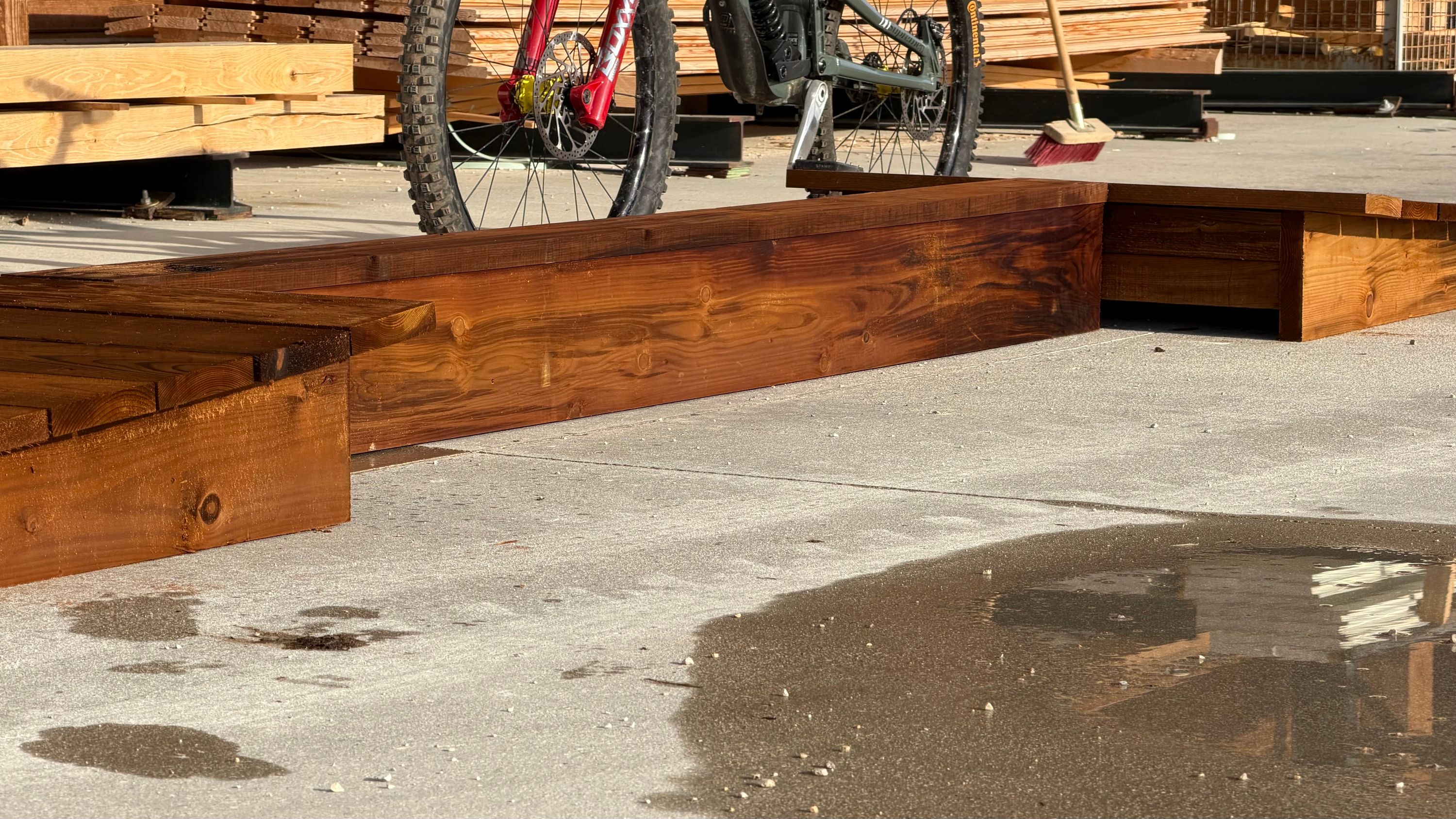 Module VTT en bois pour pumptrack et parcours, fabrication française SNMB — bois autoclave classe 4