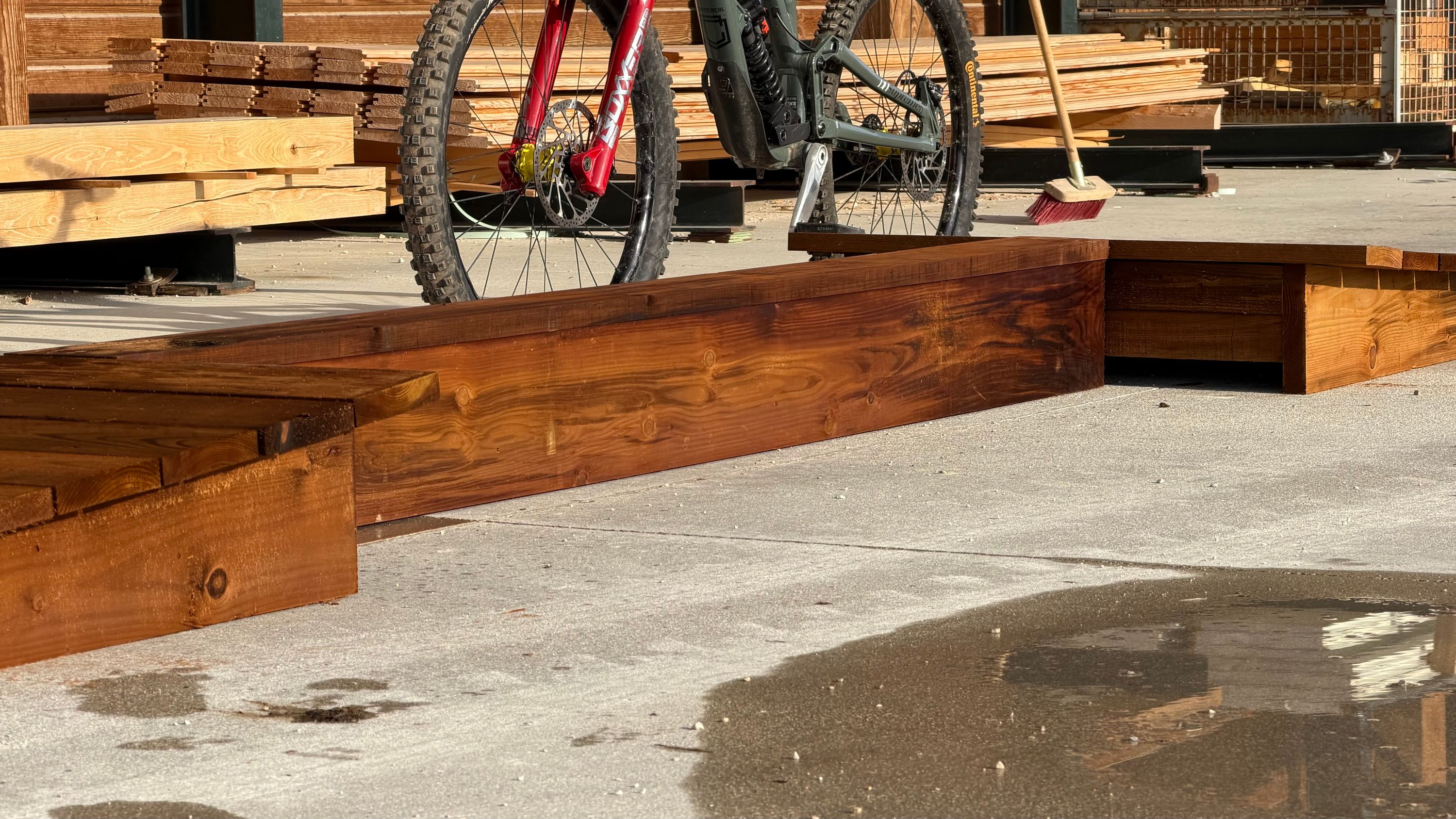 Module VTT en bois pour pumptrack et parcours, fabrication française SNMB — bois autoclave classe 4