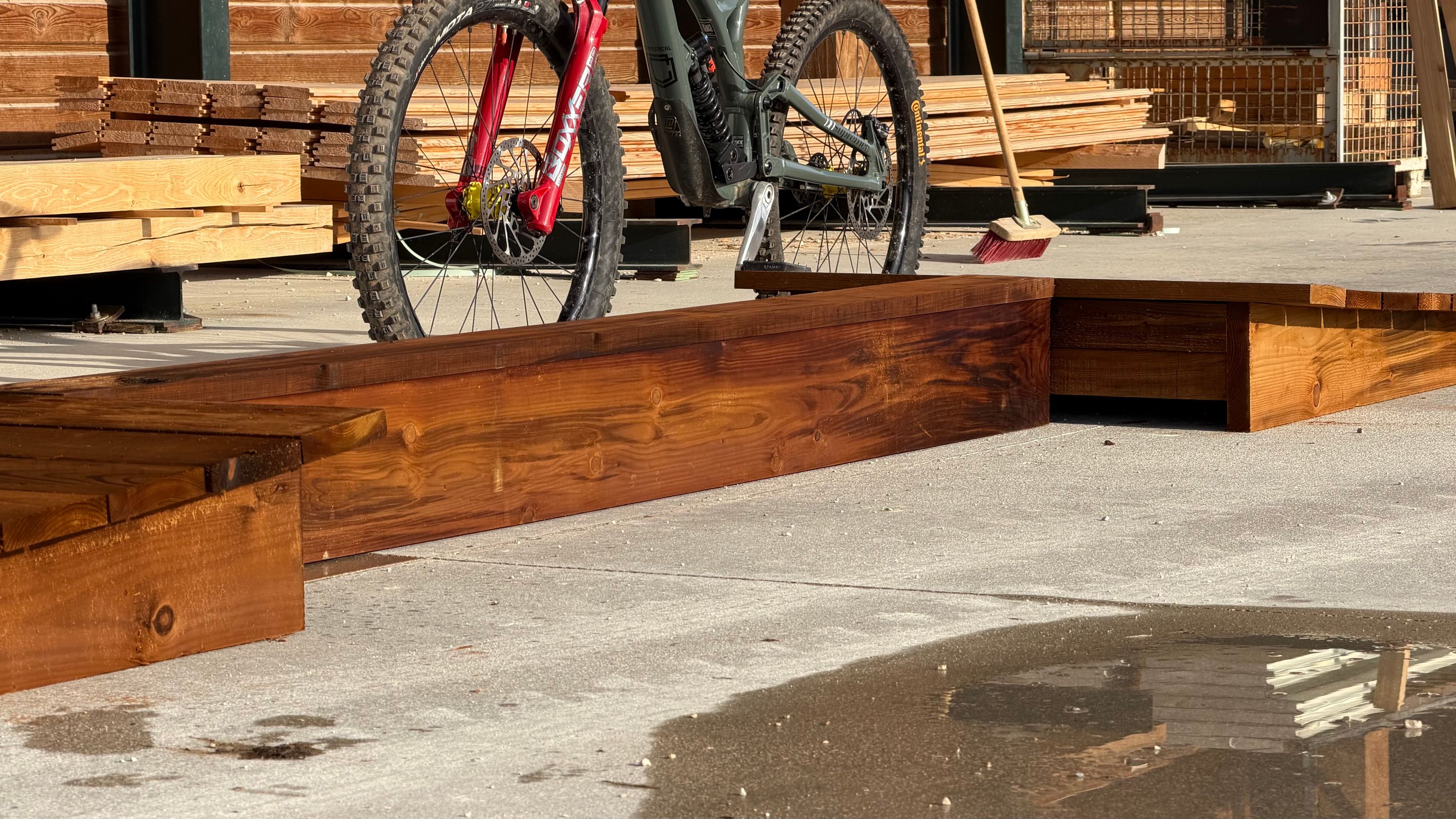 Module VTT en bois pour pumptrack et parcours, fabrication française SNMB — bois autoclave classe 4