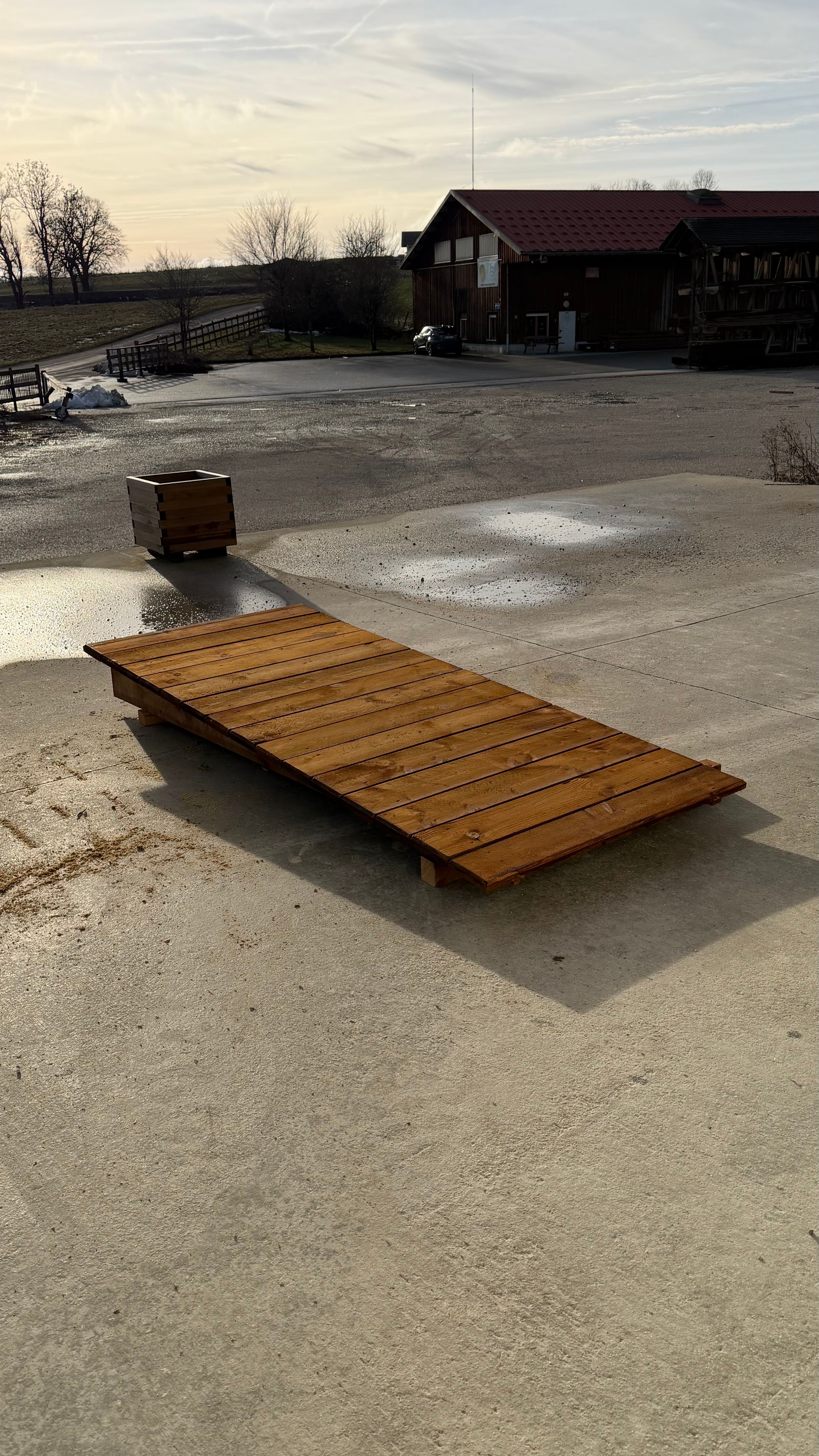 Module VTT en bois pour pumptrack et parcours, fabrication française SNMB — bois autoclave classe 4