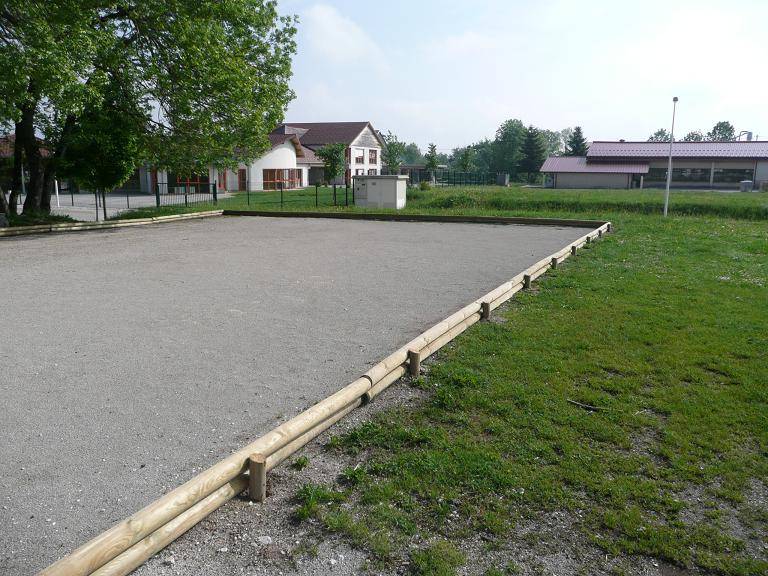 Bordure terrain de boule — SNMB Menuiserie Bertin
