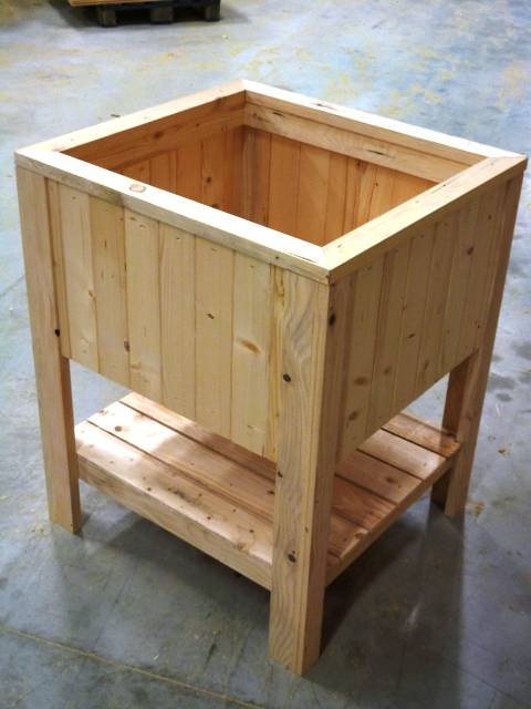 Jardin en hauteur en bois — SNMB Menuiserie Bertin