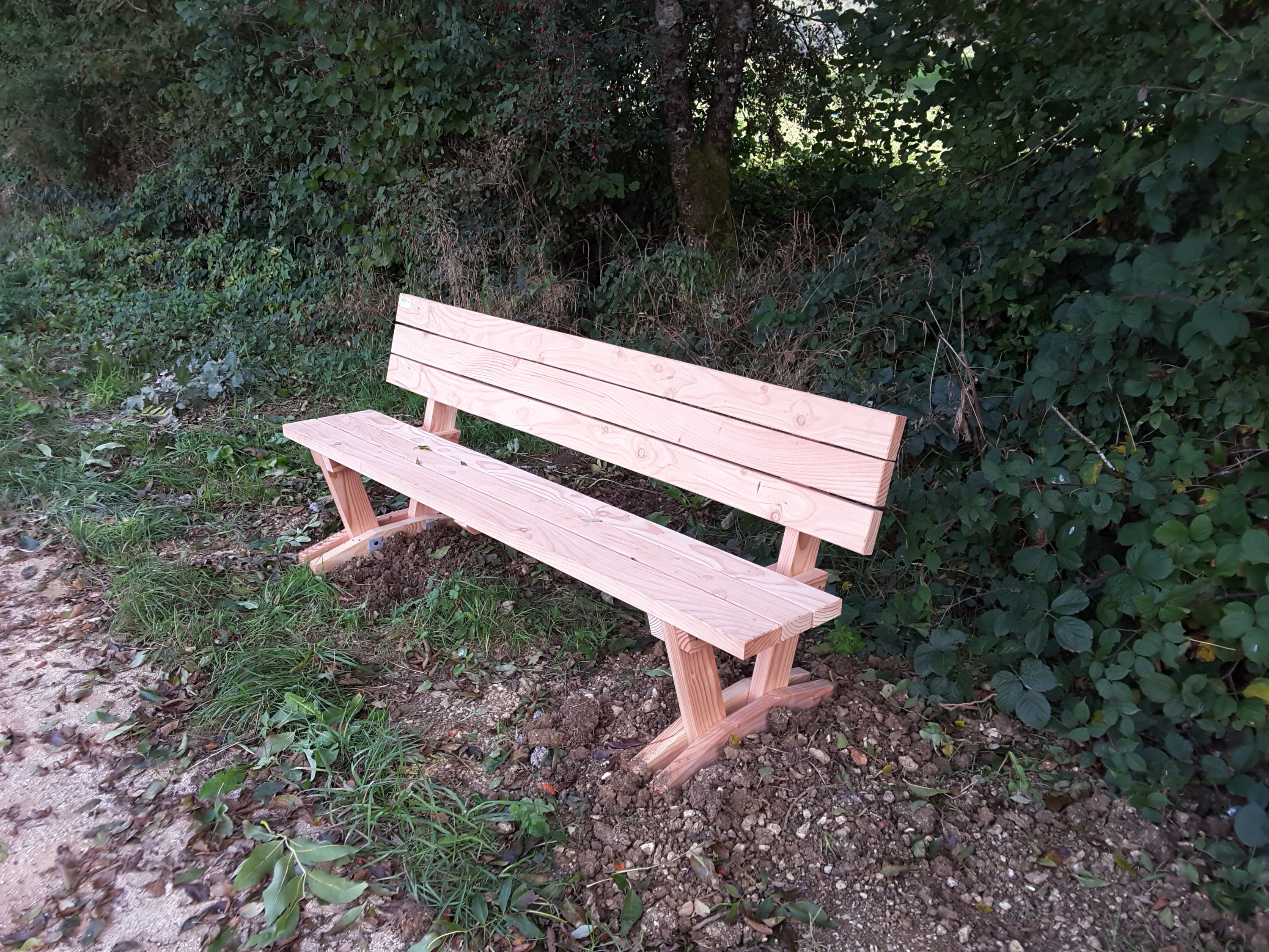 Banc douglas moise — SNMB Menuiserie Bertin