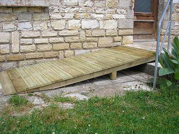 Rampe handicape — SNMB Menuiserie Bertin