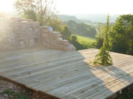 Terrasse pin 27x145 autoclave — SNMB Menuiserie Bertin